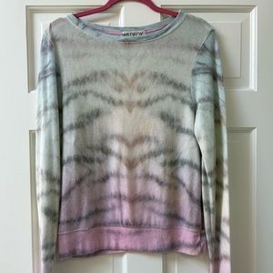 Wildfox lightweight sweater in a beautiful tie-dye color, size XS